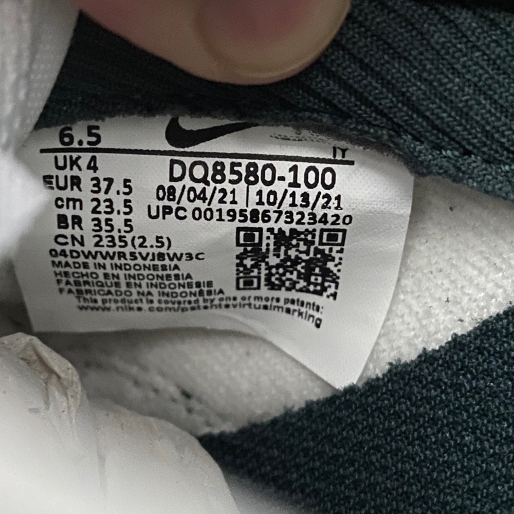 Vintage Green Nike Dunk Lows - Picture 3 of 4
